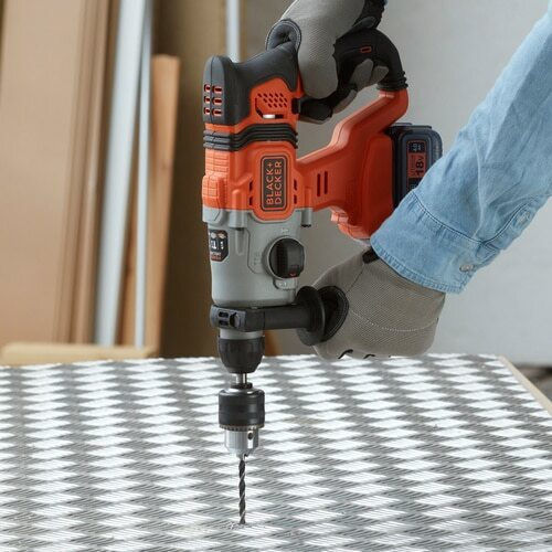 Black & Decker Impact Demolition Hammer Battery 18V 1x4Ah with Chuck SDS Plus BCD900M1K