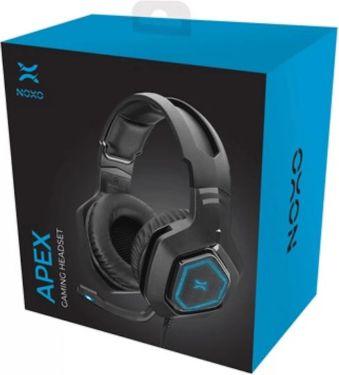 Noxo Apex Über Ohr Gaming-Headset mit Verbindung USB Schwarz