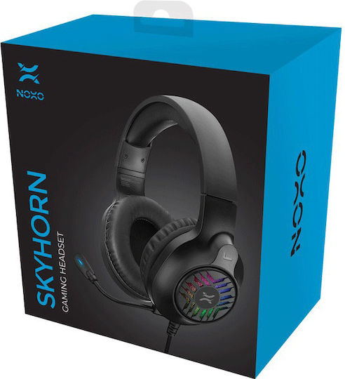 Noxo Skyhorn Over Ear Gaming Headset με σύνδεση 2x3.5mm / USB