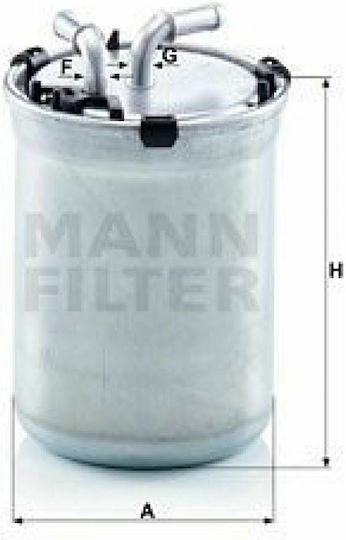 Mann Filter Car Fuel Filter for Audi A1 / Seat Ibiza / Skoda Fabia-Rapid / Vw Polo Seat Ibiza Volkswagen Polo Audi A1 WK823/2