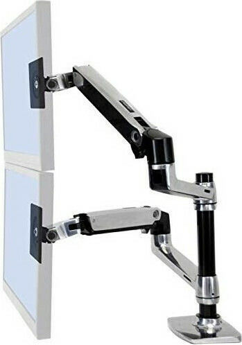 Ergotron LX Βάση Γραφείου για 2 Οθόνες έως 40" με Βραχίονα Λευκή
