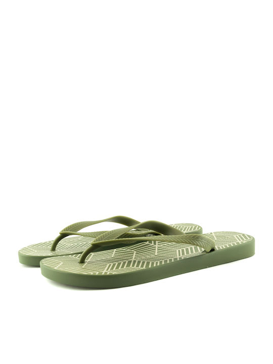 Adam's Shoes Flip Flops σε Πράσινο Χρώμα