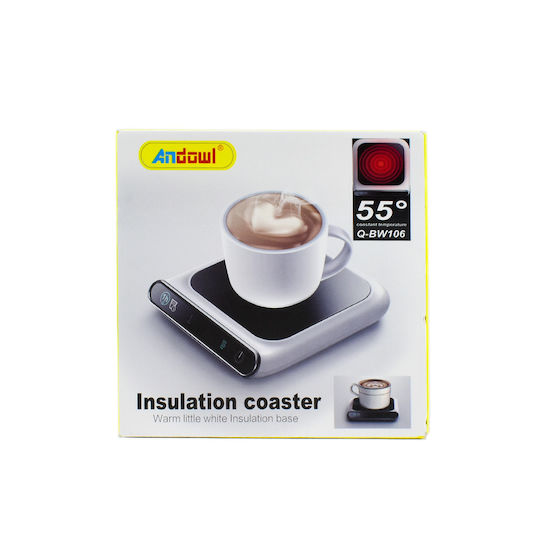 Andowl Q-BW106 Mug Warmer in White Color Q-BW106
