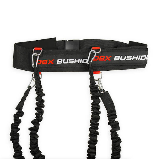 DBX Bushido DBX Striker P4 Еластични Фитнес Ластици с Дръжки Комплект от 4 Бр. Черни 0.08m