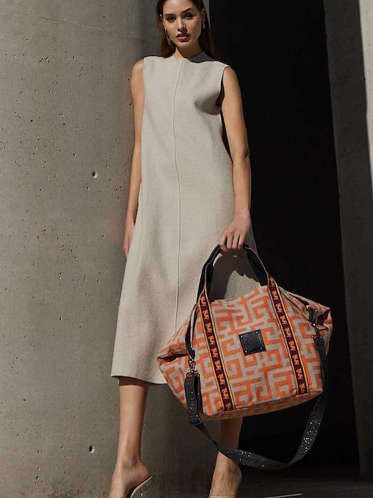 Theros Women's Bag Handbag Beige/Orange