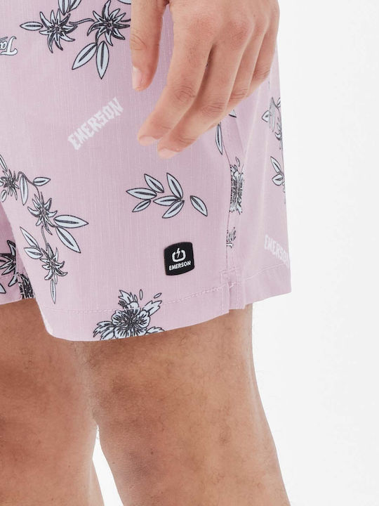 Men's Swimwear Shorts Pink With Patterns