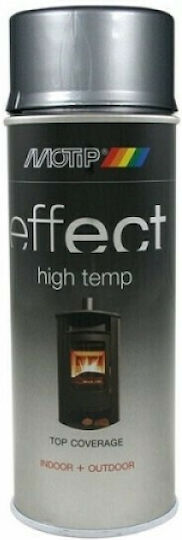 Motip Dupli Σπρέι Βαφής Deco Effect Heat Resistant Lacquer Υψηλής Θερμοκρασίας με Ματ Εφέ Μαύρο 400ml