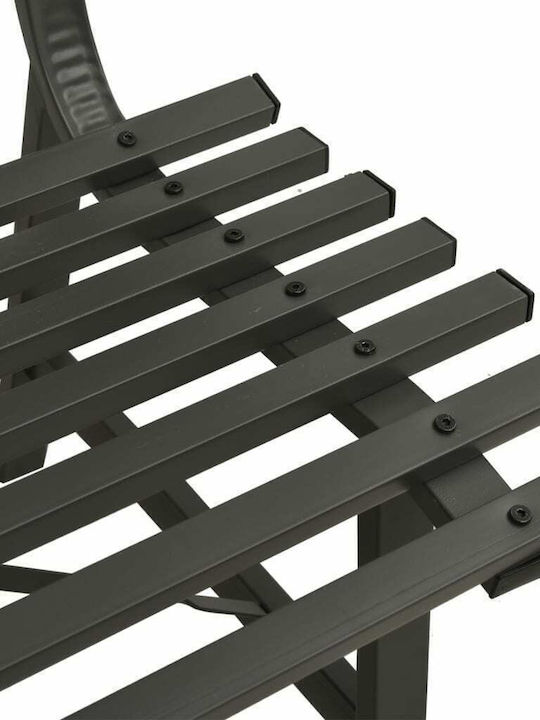 Bench Outdoor Metal Black 110x59x76.5cm