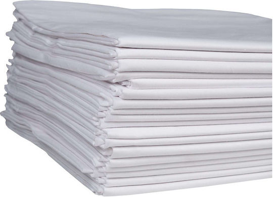 Astron Italy Percale Hotel Sheet White Single 160x250cm Cotton & Polyester