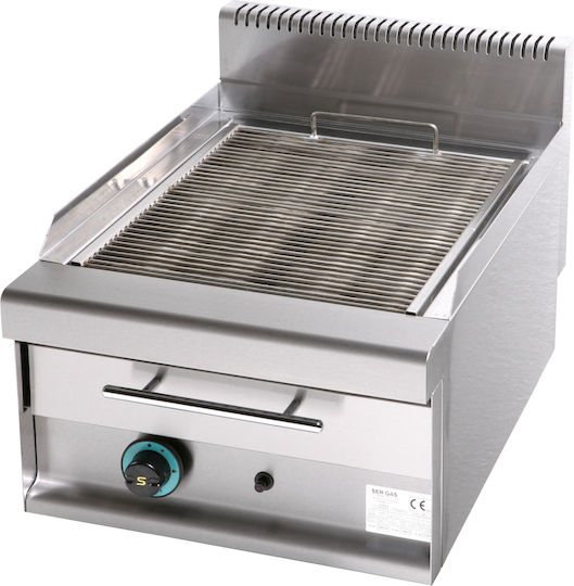 Sergas WG1 Grill LPG Wasser 9kW mit Basis & Abmessungen 47x65x94cm