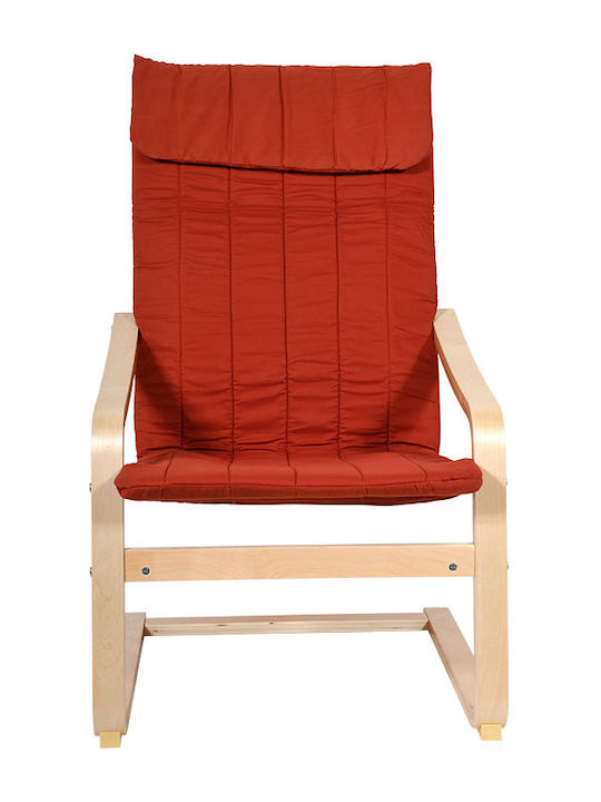Paris Schaukelstuhl Orange 59x69.5x108cm