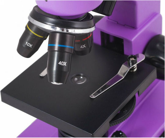Levenhuk Rainbow 2L Biological Monocular Microscope Purple 400x Amethyst