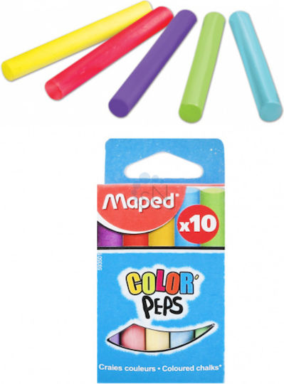 Maped Σετ 10 Χρωματιστές Κιμωλίες
