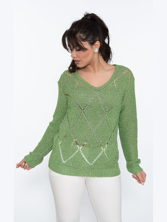 KNITTED TOP NIMA LUREX-00000/206-GREEN