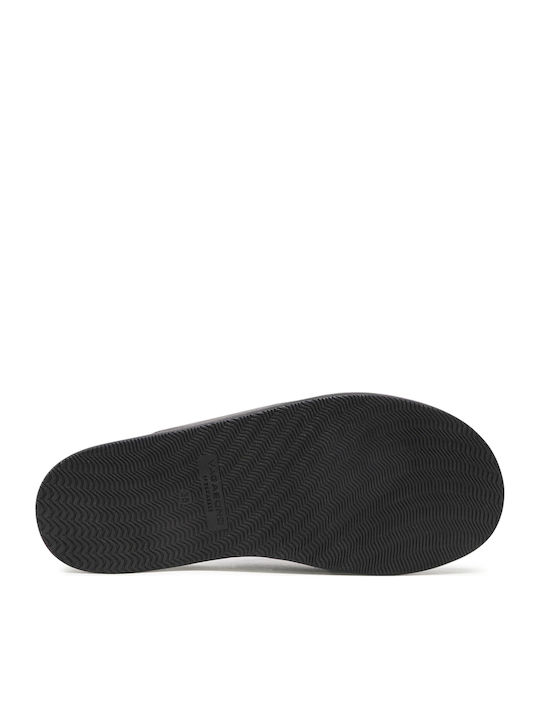 Erin Δερμάτινα Γυναικεία Σανδάλια Flatforms Μαύρα