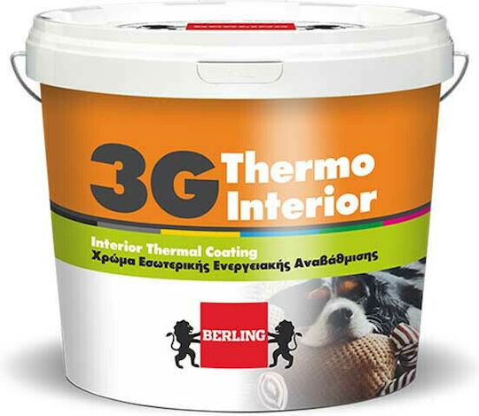 Berling 3G Thermo Interior Plastic Thermal insulation Paint for Interior Use Coating 3lt