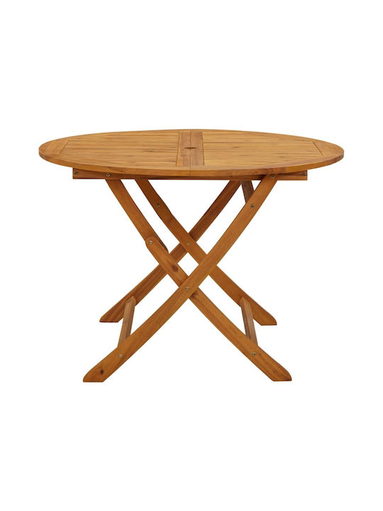 Outdoor Table Made of Acacia Foldable 110x110x75cm