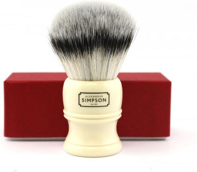 Simpsons Trafalgar T3 Shaving Brush with Synthetic Hair Bristles 26mm White