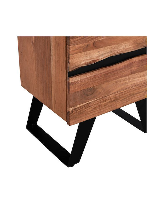 Nachttisch Alicia Metall Acacia 45x35x56cm