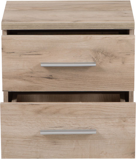 Комод Uni No2F Дървен Сив дъб 44.5x33.5x43см