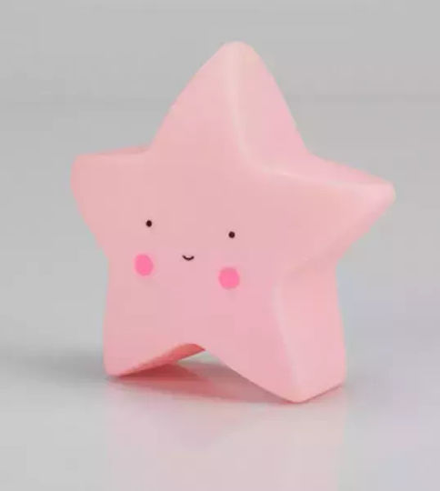 Interbaby Led Kids Decorative Lamp Little star Pink 15.5x8.3x9.2εκ.