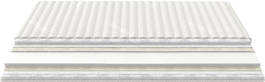 Greco Strom Matratzentopper Memory King Size Memory-Schaum mit Abnehmbarem Bezug & Gummibändern 180x200cm