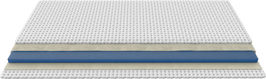 Greco Strom Ανώστρωμα Viscoool Μονό Memory Foam με Αποσπώμενο Κάλυμμα & Λάστιχα Εφαρμογής 90x200x5εκ.
