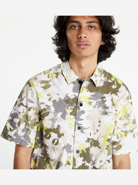 Cu mânecă scurtă Cămașă Camo Multicolor