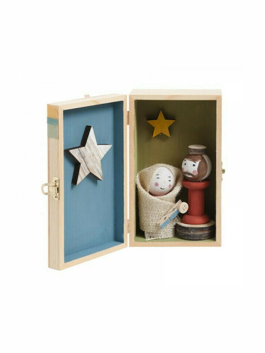 Parisis Christmas Wooden Figure Box Height 20cm