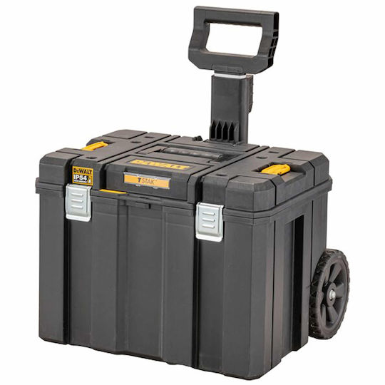 DEWALT TSTAK Τροχήλατο Πλαστικό Μπαούλο Μεταφοράς και Αποθήκευσης Εργαλείων Π63.5xB51.2xΥ43.2cm DWST83347-1