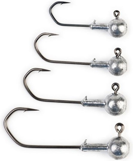 Behr Rundkopf-Jighaken Set de Capete de Plumb pentru Pescuit 2buc No2 4gr