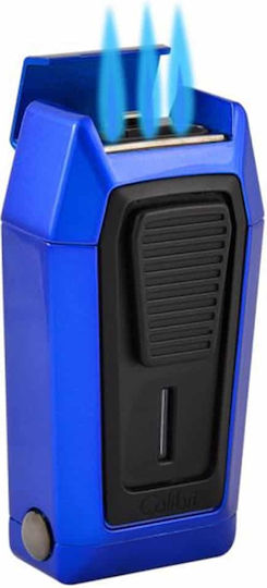 Colibri Gotham Winddicht Feuerzeuge Flamme Typ Jet in Blau Farbe