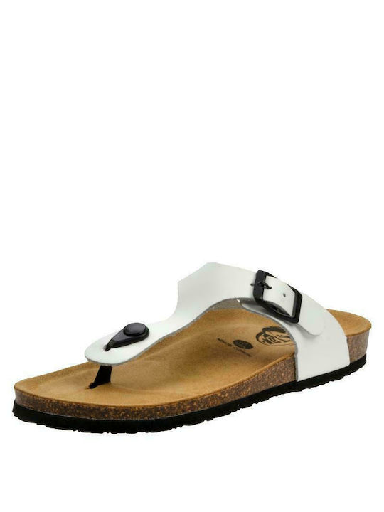 Plakton Leather Women's Flat Sandals Anatomic Rust White