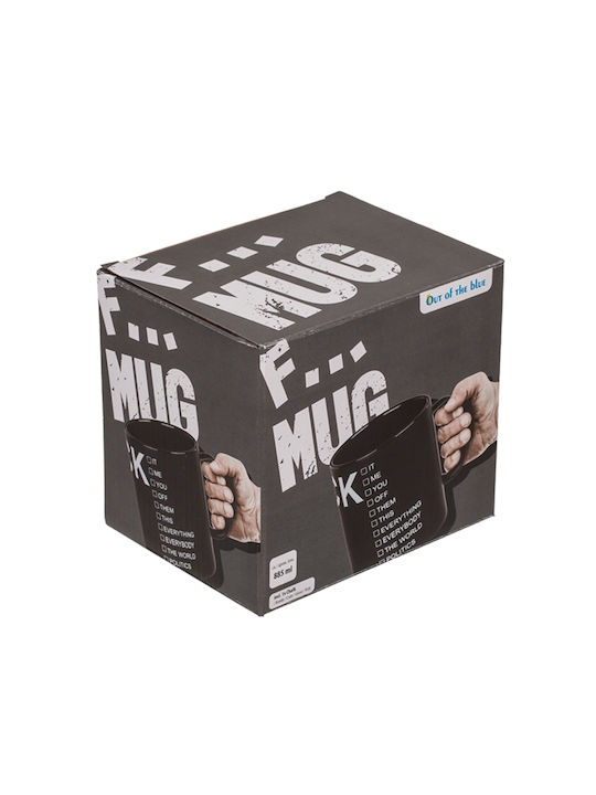 Out of the Blue Fxxx Ceramic Mug With Chalk Fxxx 885ml