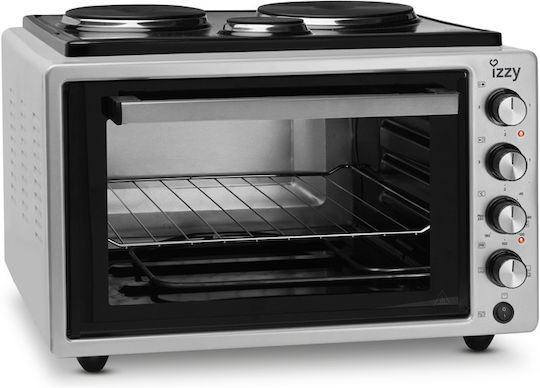 Izzy IZ-8004 223960 Elektrischer Ofen 42Es mit 3 Brennern