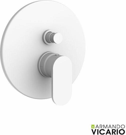 Armando Vicario Slim für Dusche 2 Ausgänge White Matt