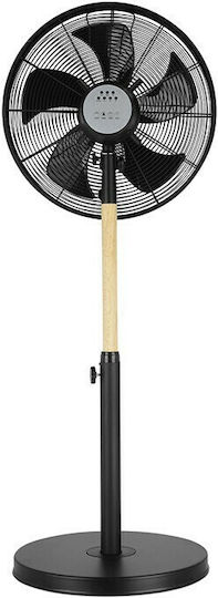 Life Alize Ανεμιστήρας Ορθοστάτης 50W Διαμέτρου 40cm με Τηλεχειριστήριο Μαύρος