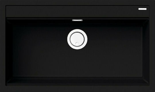 Elleci Best 360 Keratek LKB36086 Drop-In Sink Synthetic Granite W86xD51cm Black