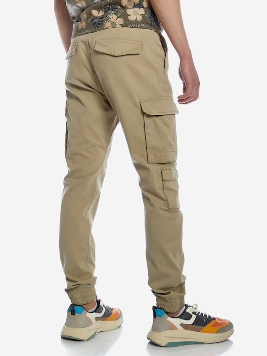 Brokers Jeans Men's Trousers Cargo Elastic Beige