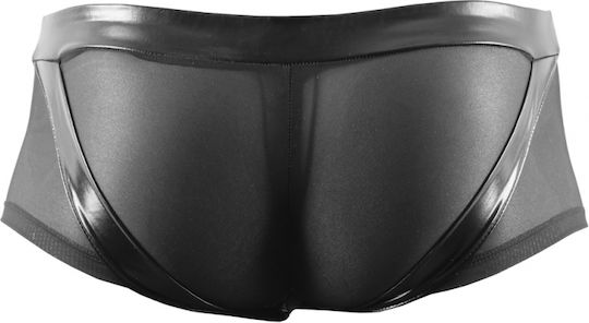 Svenjoyment Underwear Boxeri Sexy pentru bărbați Pantaloni cu inel pentru penis Wetlook & Mesh Black 21321921701