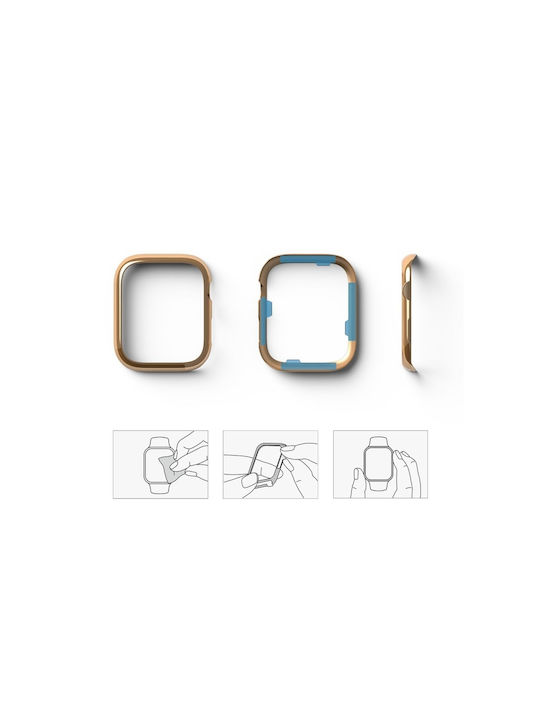 Ringke Bezel Styling Plastic Case Rose Gold Colour for Apple Watch 41mm