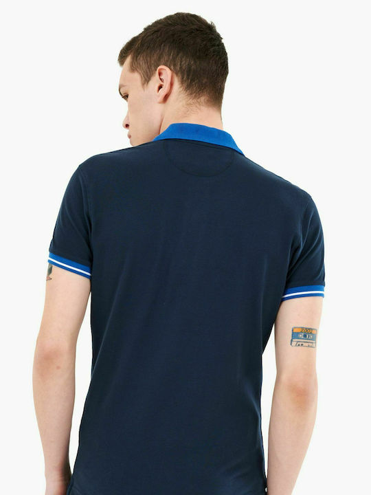 La Martina Ανδρικό T-shirt Polo Navy Μπλε