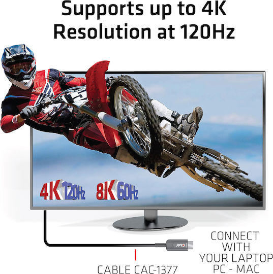 Club3D HDMI 2.1 Ultra High Speed 48Gbps 4K 120Hz HDR VRR Cable HDMI male - HDMI male 15m Μαύρο