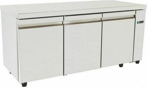 Niki Inox Ψυγείο Πάγκος χωρίς Μοτέρ Υ88xΠ150xΒ60cm