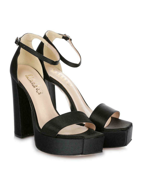 Ellen Women's Sandals -11 with Ankle Strap Black