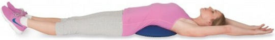John Μαξιλάρι Ισορροπίας Μπλε με Διάμετρο 37cm
