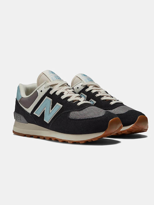 New Balance 574 Γυναικεία Sneakers Μαύρα