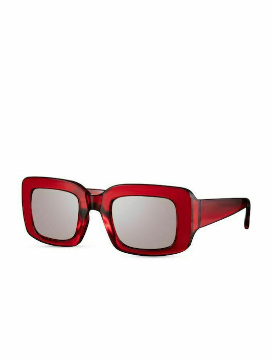 Solo-Solis Women's Sunglasses with Red Plastic Frame NDL6091