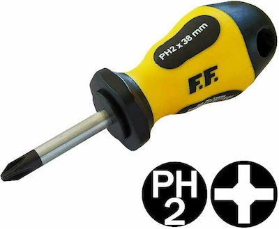 F.F. Group Magnetic Dwarf Screwdriver Cross Size PH2x38mm