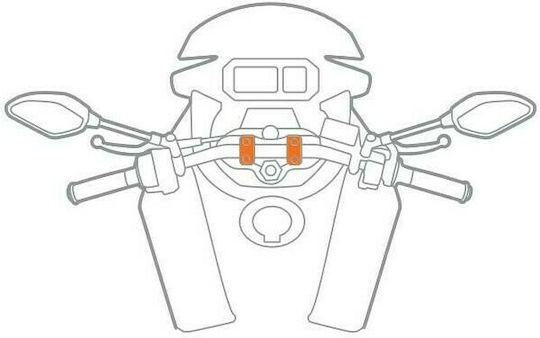 Lampa Titan Series Mount Phone Motorcycle with Clip for Steering Wheel